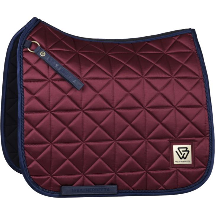 2026 WeatherBeeta Satin Luxe Air-Tec Robe De Dressage Tapis De Selle 1030348005 - Burgundy